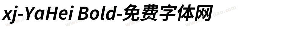 xj-YaHei Bold字体转换
